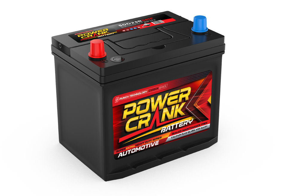 Power Crank 55D23R 12V 620 CCA Battery