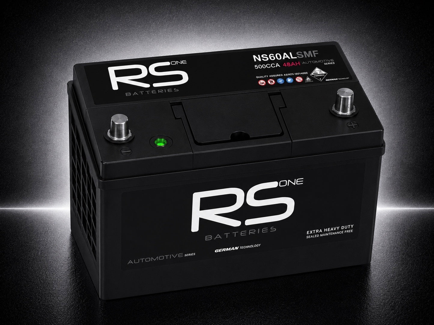 RS ONE NS60AL Automotive Series Battery – 500CCA 48Ah SMF