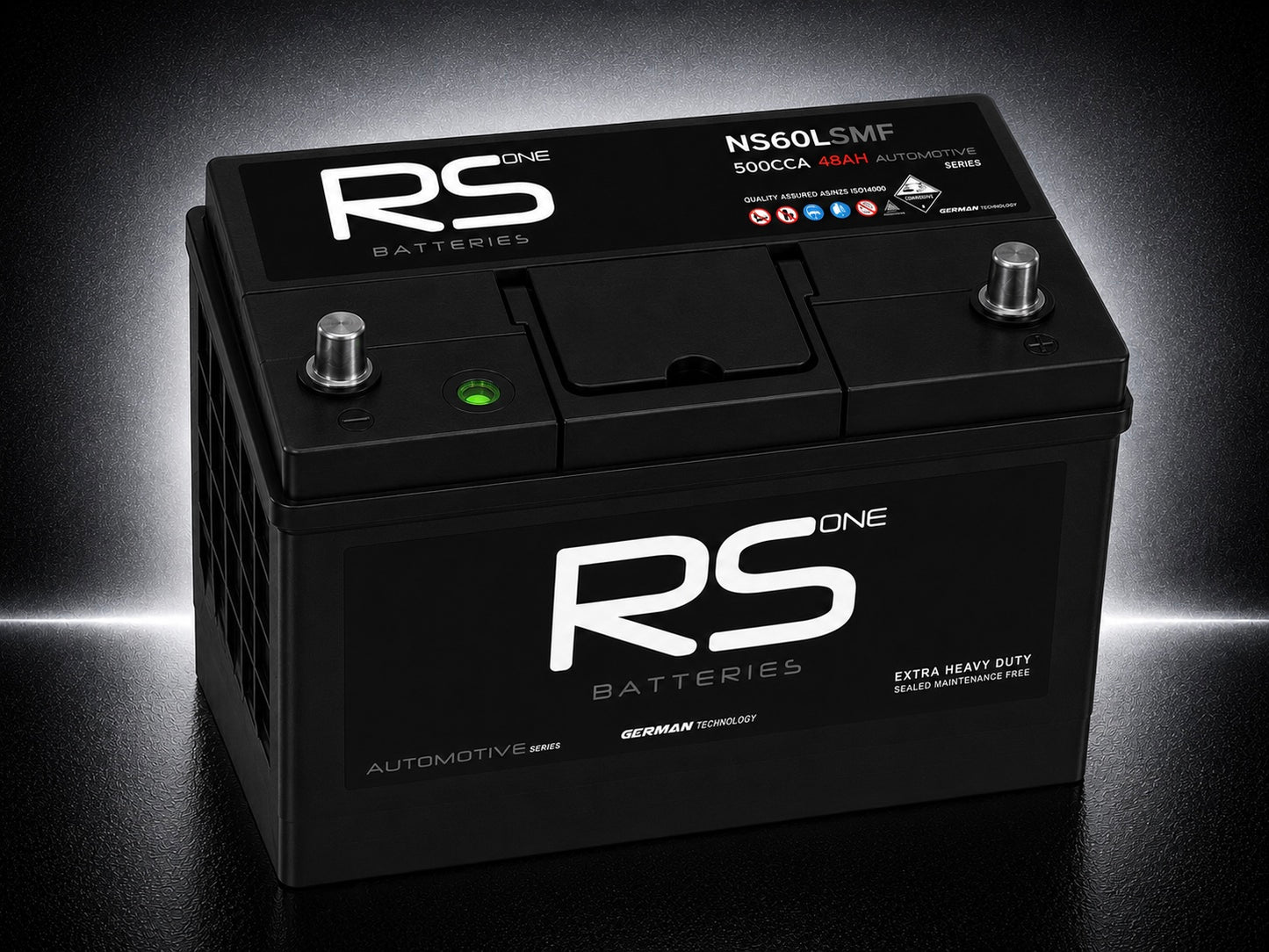 RS ONE NS60L Automotive Series Starting Battery – 500CCA 48Ah SMF