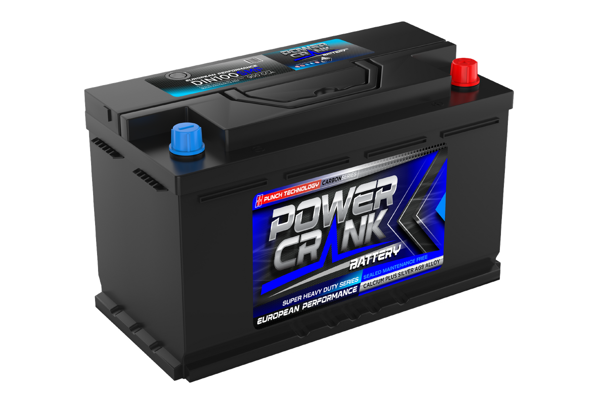 Power Crank DIN100 12V 900 CCA Battery