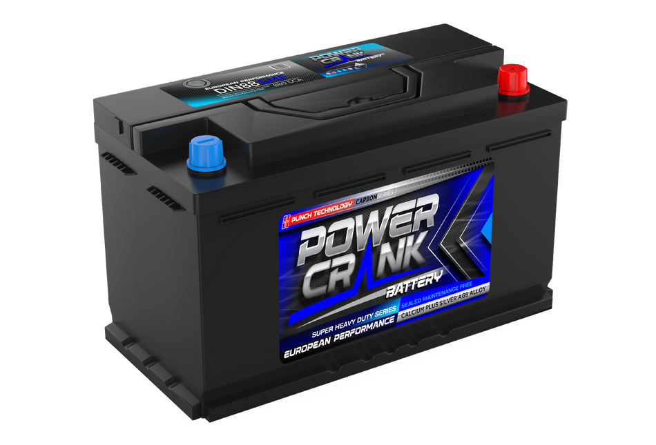 Power Crank DIN88 12V 880 CCA Battery
