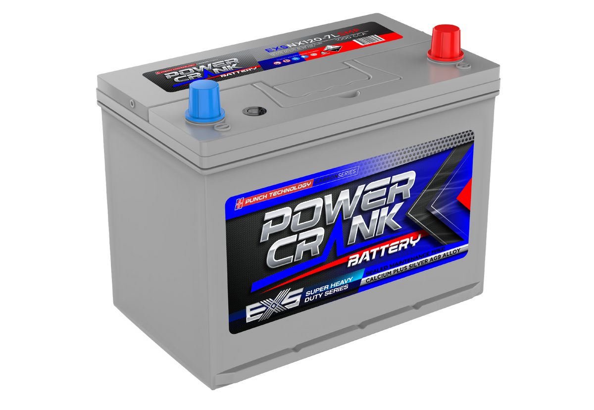 Power Crank Dual Purpose EXSNX120-7LSMF 12V 1000 CCA / 110 Ah Battery