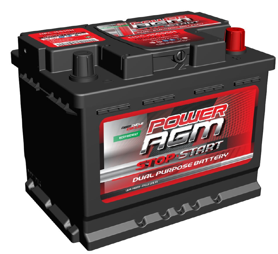 Power Crank NPCISS55H 12V 780 CCA AGM Stop/Start Battery