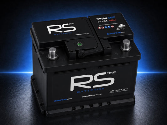 RS ONE DIN44 European Series Starting Battery – 540CCA 44Ah SMF