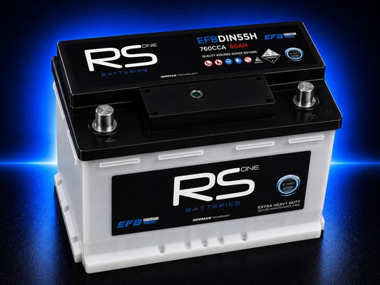 RS ONE EFBDIN55H EFB Series Stop/Start Battery – 760CCA 60Ah EFB