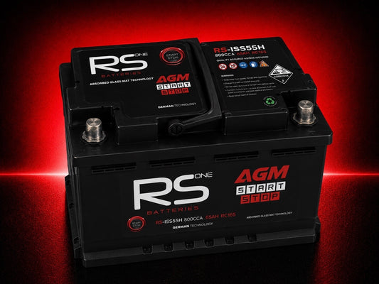 RS ONE RS-ISS55H AGM Series Stop/Start Battery – 800CCA 65Ah AGM