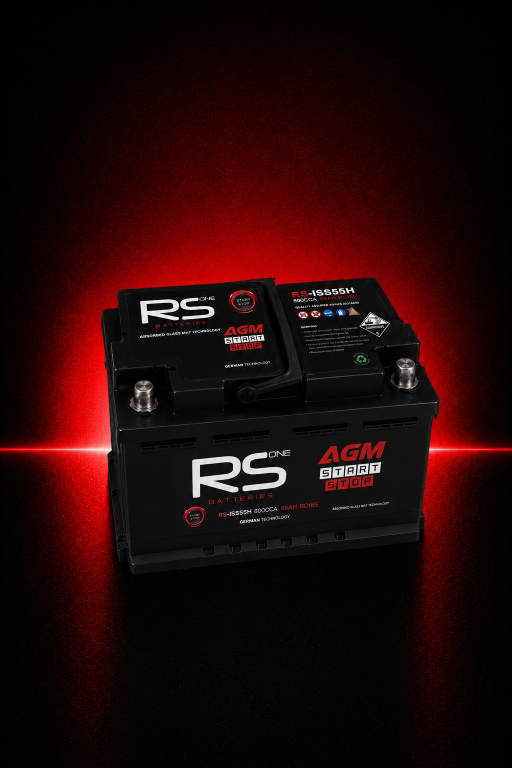 RS ONE premium AGM automotive battery