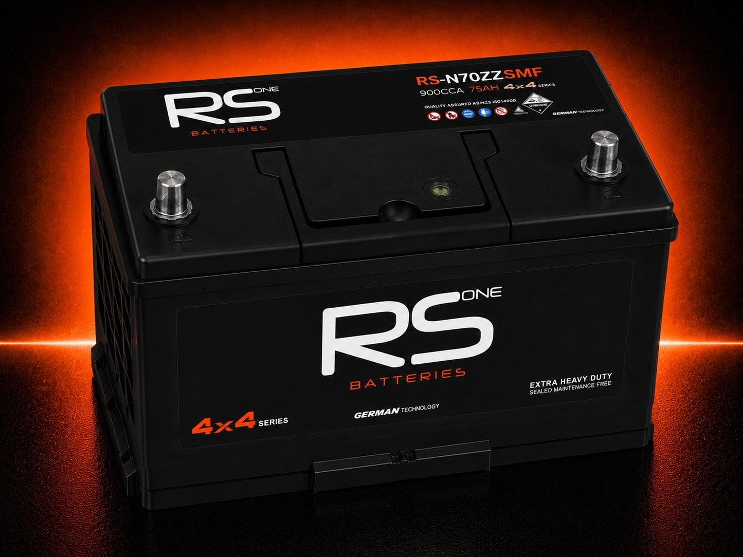 RS ONE RS-N70ZZ 4x4 Series Starting Battery – 900CCA 75Ah SMF
