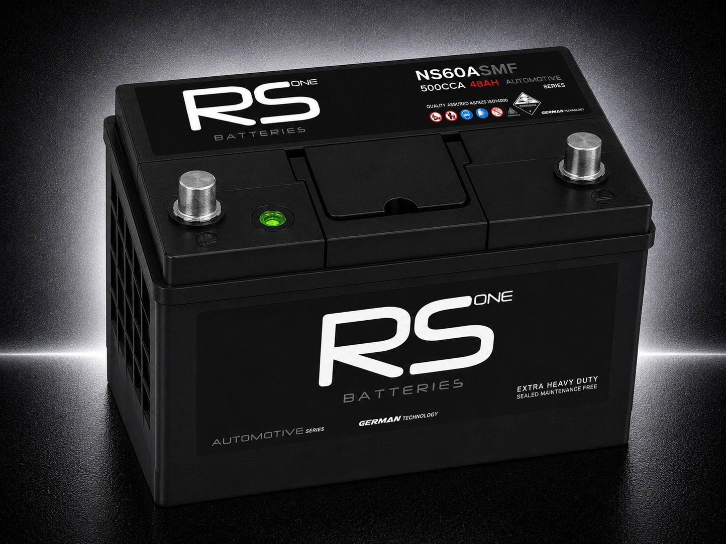 RS ONE NS60A Automotive Series Starting Battery – 500CCA 48Ah SMF