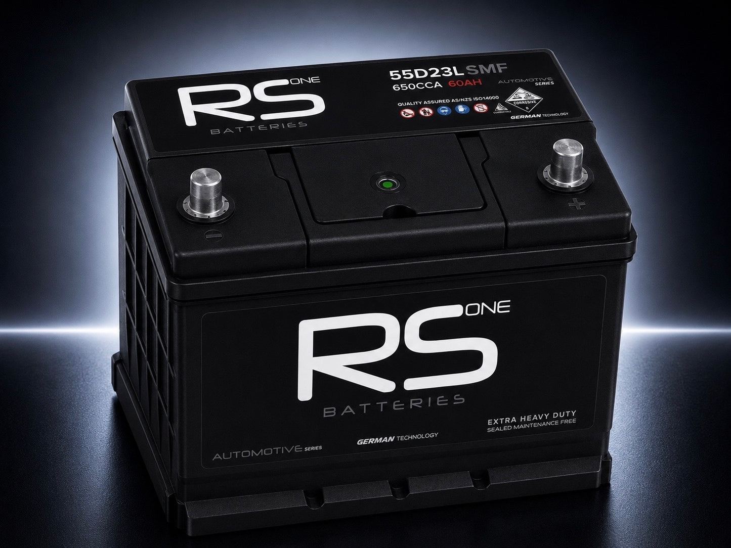 RS ONE 55D23L Automotive Series Starting Battery – 650CCA 60Ah SMF